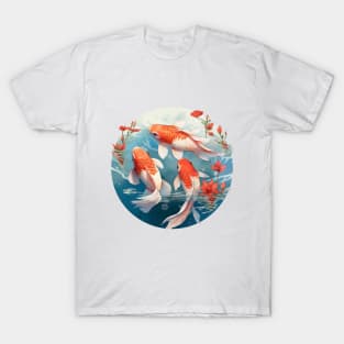 Koi Fishes in the water T-Shirt